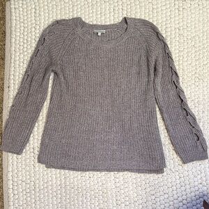 Lucky Brand Women's Heather Gray Sweater